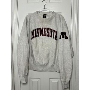 Signature Concepts Minnesota Gophers Men's L Crewneck Sweatshirt Gray Maroon